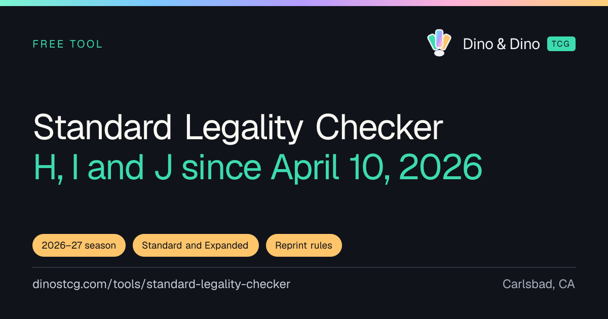 Pokémon Standard Legality Checker (2026–27) | Dino & Dino TCG